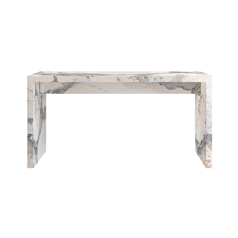 1/2 Pieces Table and Stool Set Rectangular Counter Height Set Table White-Gray Clearhalo 'Bar Furniture' 'furn' 'furn_home_bar_bar_sets' 'Furniture' 'Home Bars & Bar Sets' 'home_bar_bar_sets' 'Kitchen & Dining Furniture' 7062164