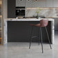 1/2 Pieces Table and Stool Set Rectangular Counter Height Set Table & Chair(s) 55.1"L x 23.6"W x 39.4"H Gray Black Clearhalo 'Bar Furniture' 'furn' 'furn_home_bar_bar_sets' 'Furniture' 'Home Bars & Bar Sets' 'home_bar_bar_sets' 'Kitchen & Dining Furniture' 7062170