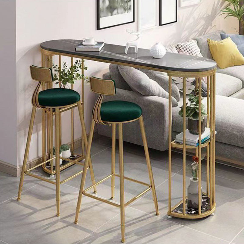 Ensemble de Table et tabourets 1/2/3 pièces, ensemble de Table de Bar et de pub ovale moderne