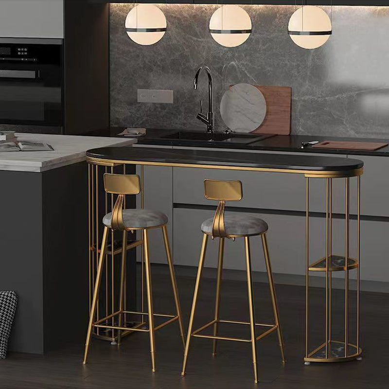 Ensemble de Table et tabourets 1/2/3 pièces, ensemble de Table de Bar et de pub ovale moderne