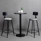 1/3 Pieces Counter Height Pub Set Modern Round Table and Stool Set Table & Chair(s) Black 3 Piece Set Clearhalo 'Bar Furniture' 'furn' 'furn_home_bar_bar_sets' 'Furniture' 'Home Bars & Bar Sets' 'home_bar_bar_sets' 'Kitchen & Dining Furniture' 7062214