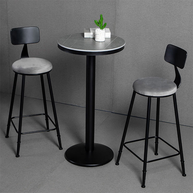 1/3 Pieces Counter Height Pub Set Modern Round Table and Stool Set Clearhalo 'Bar Furniture' 'furn' 'furn_home_bar_bar_sets' 'Furniture' 'Home Bars & Bar Sets' 'home_bar_bar_sets' 'Kitchen & Dining Furniture' 7062216