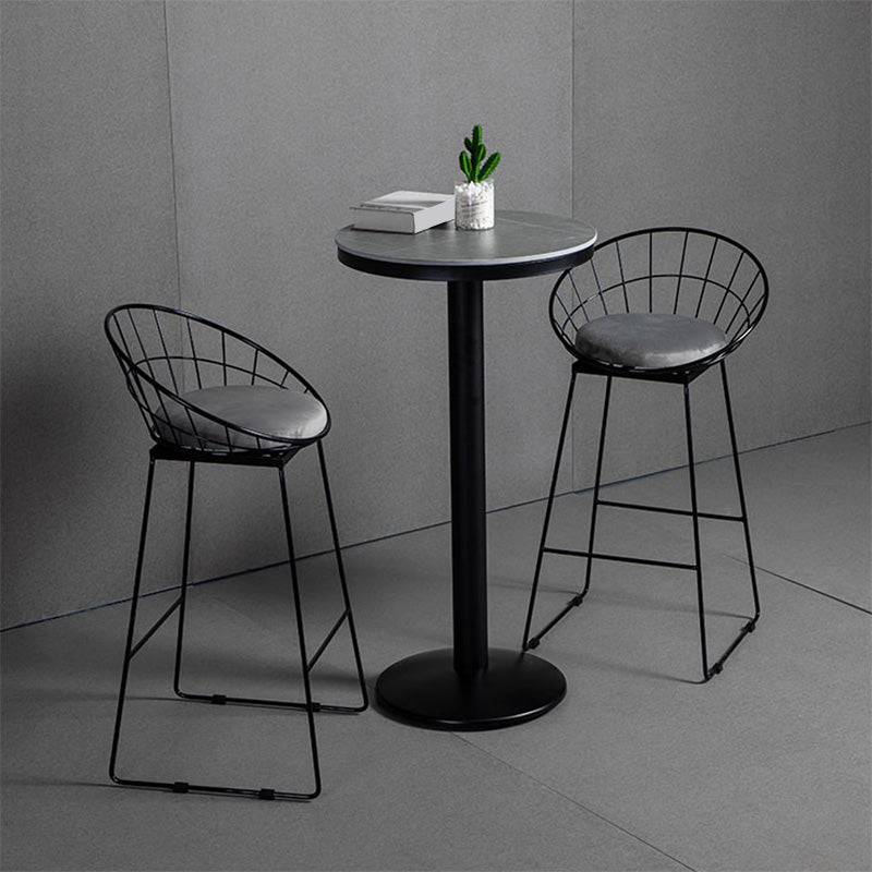1/3 Pieces Counter Height Pub Set Modern Round Table and Stool Set Clearhalo 'Bar Furniture' 'furn' 'furn_home_bar_bar_sets' 'Furniture' 'Home Bars & Bar Sets' 'home_bar_bar_sets' 'Kitchen & Dining Furniture' 7062217
