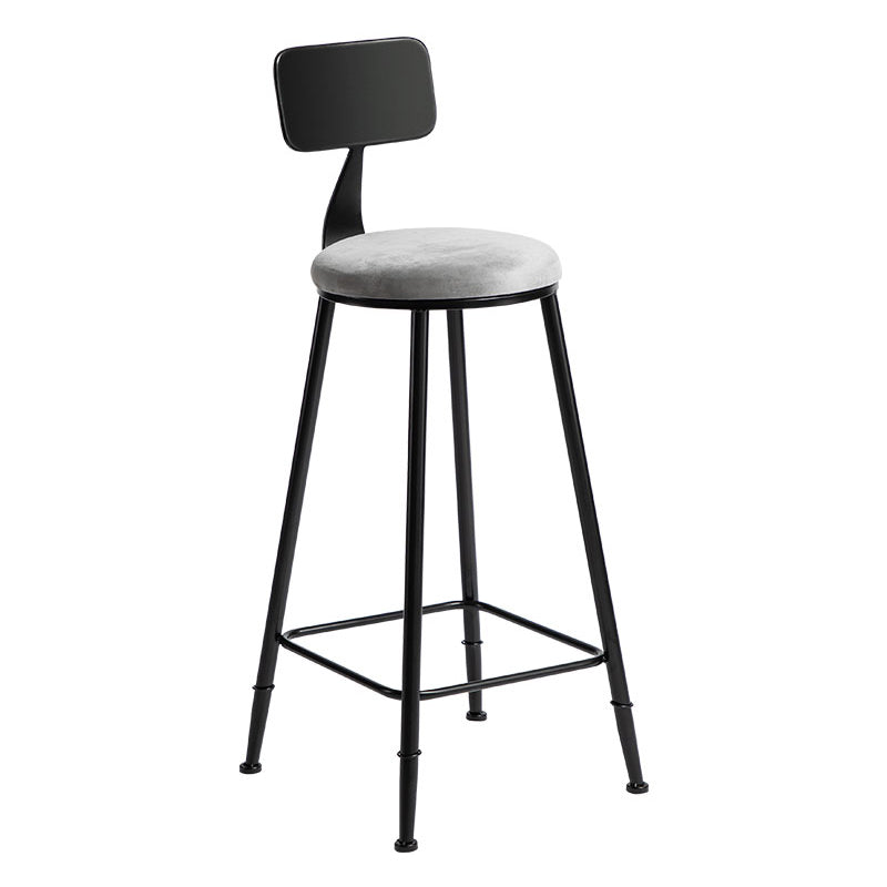 1/3 Pieces Counter Height Pub Set Modern Round Table and Stool Set Chair(s) Black 1 Piece Clearhalo 'Bar Furniture' 'furn' 'furn_home_bar_bar_sets' 'Furniture' 'Home Bars & Bar Sets' 'home_bar_bar_sets' 'Kitchen & Dining Furniture' 7062224