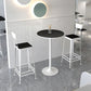 Modern Style Bar Table Set 1/3 Pieces Stone Round Bistro Set for Indoor Clearhalo 'Bar Furniture' 'furn' 'furn_home_bar_bar_sets' 'Furniture' 'Home Bars & Bar Sets' 'home_bar_bar_sets' 'Kitchen & Dining Furniture' 7062230