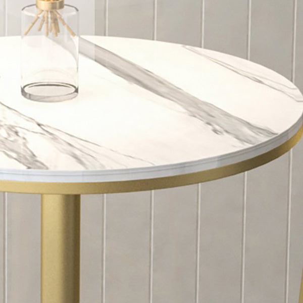 Modern Style Bar Table Set 1/3 Pieces Stone Round Bistro Set for Indoor Clearhalo 'Bar Furniture' 'furn' 'furn_home_bar_bar_sets' 'Furniture' 'Home Bars & Bar Sets' 'home_bar_bar_sets' 'Kitchen & Dining Furniture' 7062235