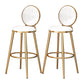 1/2/3 Pieces Table and Stool Set Contemporary Pub Dining Set Chair(s) White-Gold 2 Piece Set Clearhalo 'Bar Furniture' 'furn' 'furn_home_bar_bar_sets' 'Furniture' 'Home Bars & Bar Sets' 'home_bar_bar_sets' 'Kitchen & Dining Furniture' 7062245