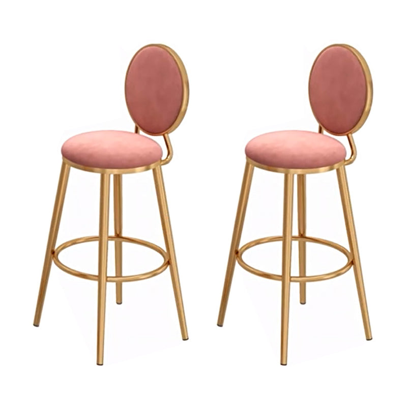 1/2/3 Pieces Table and Stool Set Contemporary Pub Dining Set Chair(s) Gold-Pink 2 Piece Set Clearhalo 'Bar Furniture' 'furn' 'furn_home_bar_bar_sets' 'Furniture' 'Home Bars & Bar Sets' 'home_bar_bar_sets' 'Kitchen & Dining Furniture' 7062246
