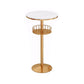 1/2/3 Pieces Table and Stool Set Contemporary Pub Dining Set Table White-Gold 1 Piece Clearhalo 'Bar Furniture' 'furn' 'furn_home_bar_bar_sets' 'Furniture' 'Home Bars & Bar Sets' 'home_bar_bar_sets' 'Kitchen & Dining Furniture' 7062253