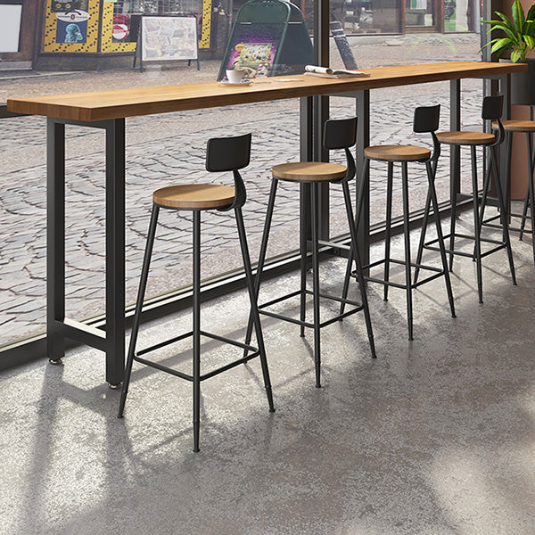 Ensemble de Table de Bar moderne, 1/3/4/5/6 pièces, ensemble de bistro rectangulaire en bois massif pour l'intérieur