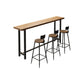 Ensemble de Table de Bar moderne, 1/3/4/5/6 pièces, ensemble de bistro rectangulaire en bois massif pour l'intérieur