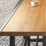 Ensemble de table de bar moderne 1/3/4/5/6 Pièces en bois massif rectangle Bistro Set pour intérieur