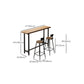Ensemble de Table de Bar moderne, 1/3/4/5/6 pièces, ensemble de bistro rectangulaire en bois massif pour l'intérieur