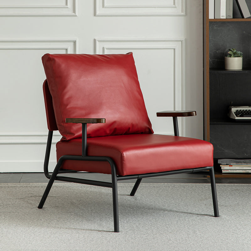 Industrial Solid Color Accent Armchair 30.3" Wide Arm Chair for Living Room