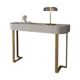 Glam Console Table Stone Console Accent Table for Hall , 16 inch Wide