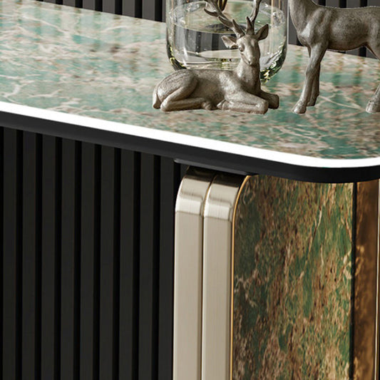 14 inch Wide Glam Accent Table Rectangle Shape Console Table for Hall