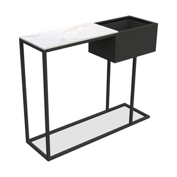 12 inch Wide Modern Accent Table Rectangle Shape Console Table for Hall