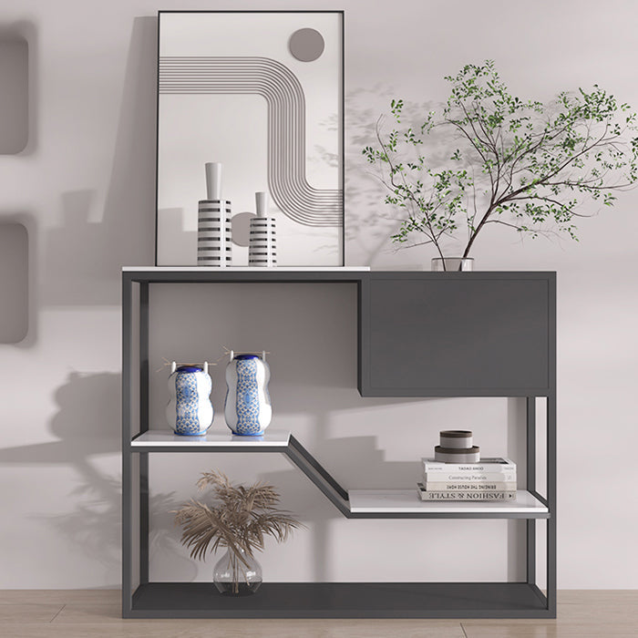 12 inch Wide Modern Accent Table Rectangle Shape Console Table for Hall