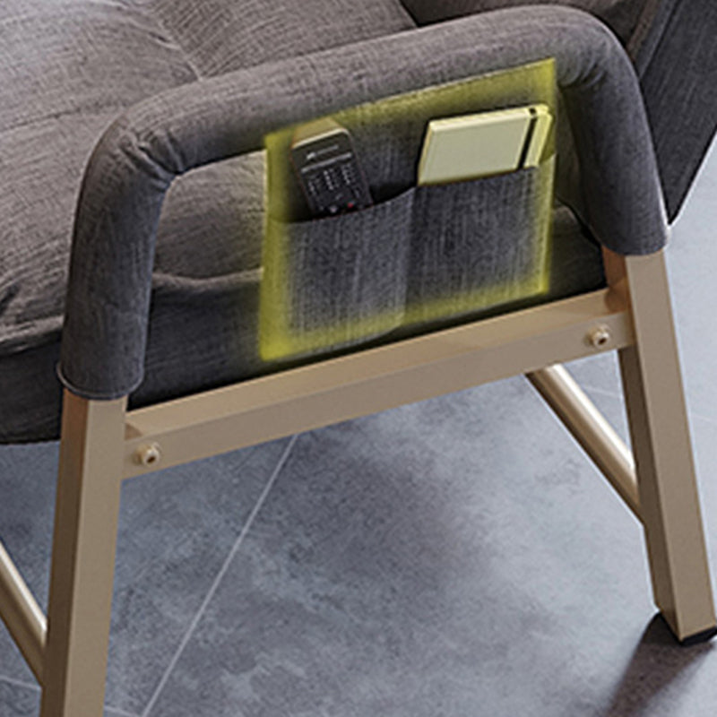 Sedia da ufficio in stile moderno sedia a bracciola fissa con gambe dorate