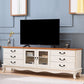 Console TV tradizionale Console multimediale per TV con contenitore chiuso e cassetti