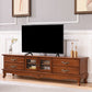 Console TV tradizionale Console multimediale per TV con contenitore chiuso e cassetti