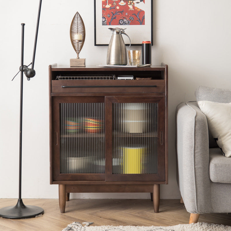 Moderna display mobile in pino con porte per sala da pranzo