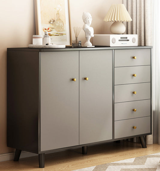 Ultra Modern Combo Dresser Wood Horizontal Storage Chest Dresser for Bedroom