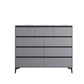 Contemporary Horizontal Double Dresser Wood Storage Chest Dresser for Bedroom https: res.litfad.com site img item 2022 12 29 7065675 1200x1200.jpg Clearhalo 'Bedroom Furniture' 'Dressers & Chests' 'dressers_chests' 'furn' 'furn_dressers_chests' 'Furniture' 7065675
