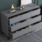 Contemporary Horizontal Double Dresser Wood Storage Chest Dresser for Bedroom Clearhalo 'Bedroom Furniture' 'Dressers & Chests' 'dressers_chests' 'furn' 'furn_dressers_chests' 'Furniture' 7065678