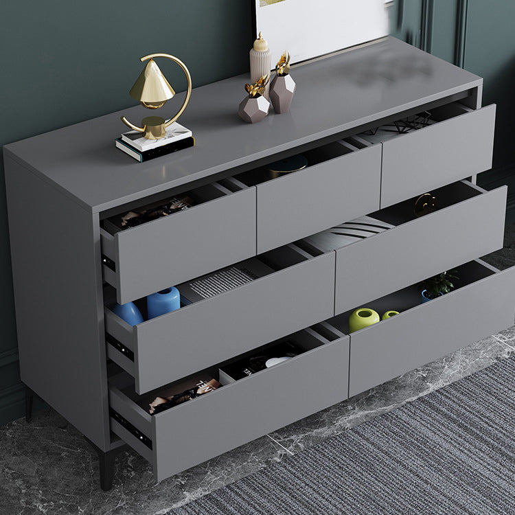 Contemporary Horizontal Double Dresser Wood Storage Chest Dresser for Bedroom Clearhalo 'Bedroom Furniture' 'Dressers & Chests' 'dressers_chests' 'furn' 'furn_dressers_chests' 'Furniture' 7065678