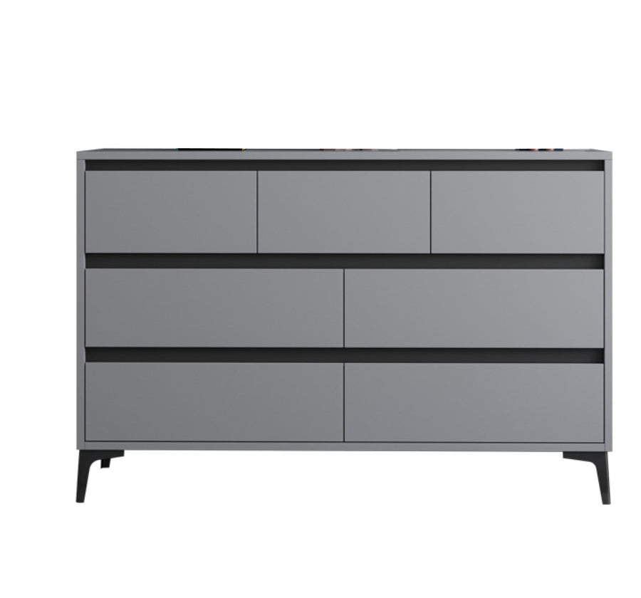 Contemporary Horizontal Double Dresser Wood Storage Chest Dresser for Bedroom Clearhalo 'Bedroom Furniture' 'Dressers & Chests' 'dressers_chests' 'furn' 'furn_dressers_chests' 'Furniture' 7065679