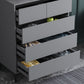 Contemporary Horizontal Double Dresser Wood Storage Chest Dresser for Bedroom Clearhalo 'Bedroom Furniture' 'Dressers & Chests' 'dressers_chests' 'furn' 'furn_dressers_chests' 'Furniture' 7065682
