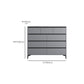 Contemporary Horizontal Double Dresser Wood Storage Chest Dresser for Bedroom Clearhalo 'Bedroom Furniture' 'Dressers & Chests' 'dressers_chests' 'furn' 'furn_dressers_chests' 'Furniture' 7065685