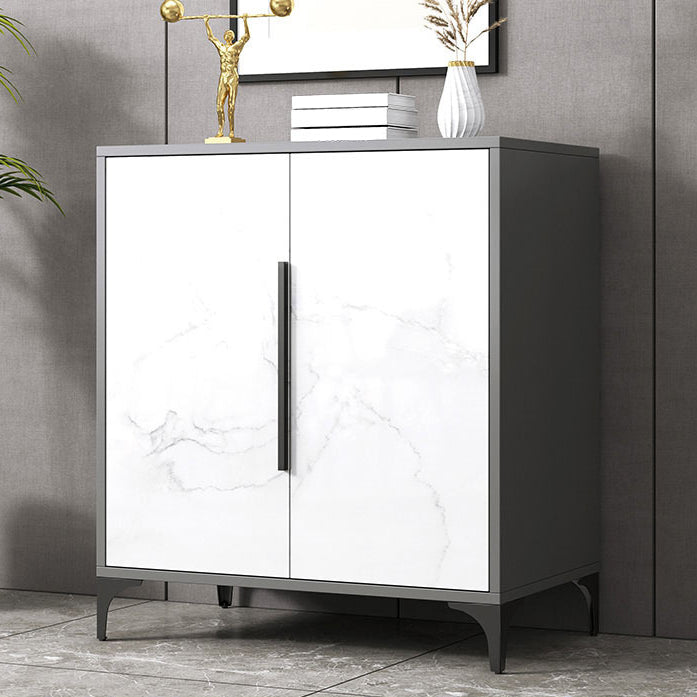 Ultra Modern Wood Combo Dresser Horizontal Storage Chest Dresser for Bedroom 24"L x 14"W x 35"H White-Black 1 Clearhalo 'Bedroom Furniture' 'Dressers & Chests' 'dressers_chests' 'furn' 'furn_dressers_chests' 'Furniture' 7065710