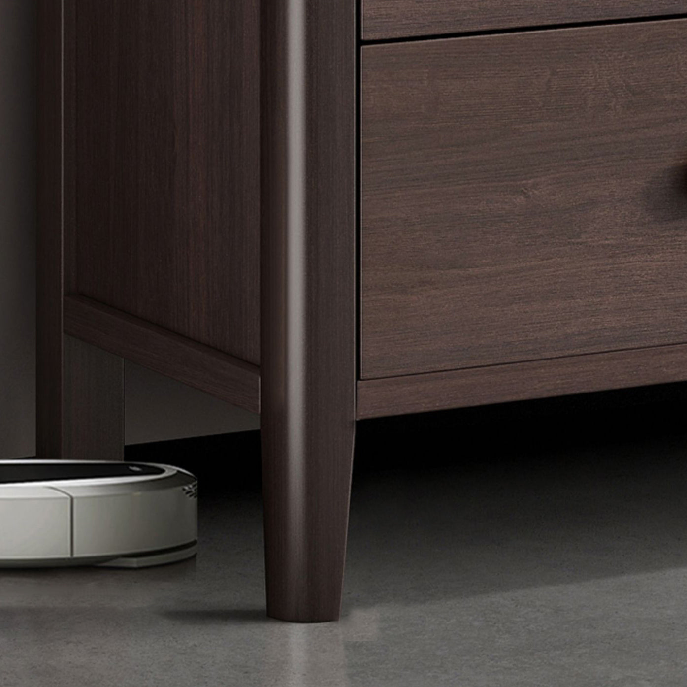 Cómoda doble contemporánea de pino con almacenamiento horizontal para dormitorio