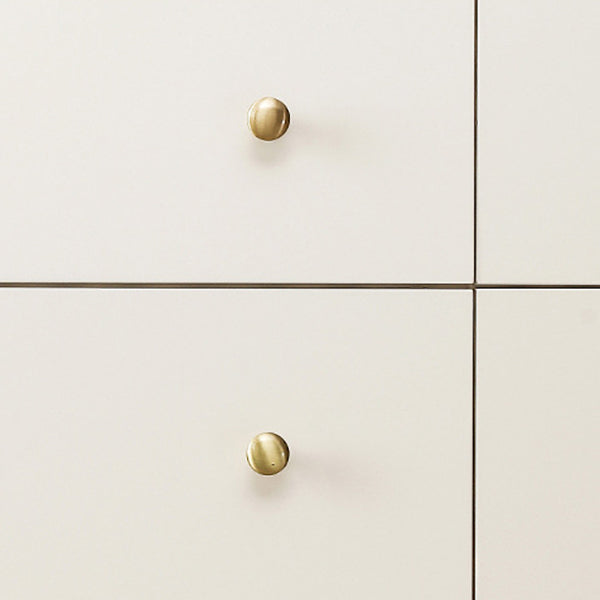 Commode Double Glam classique, commode de rangement horizontale en cerisier pour chambre à coucher