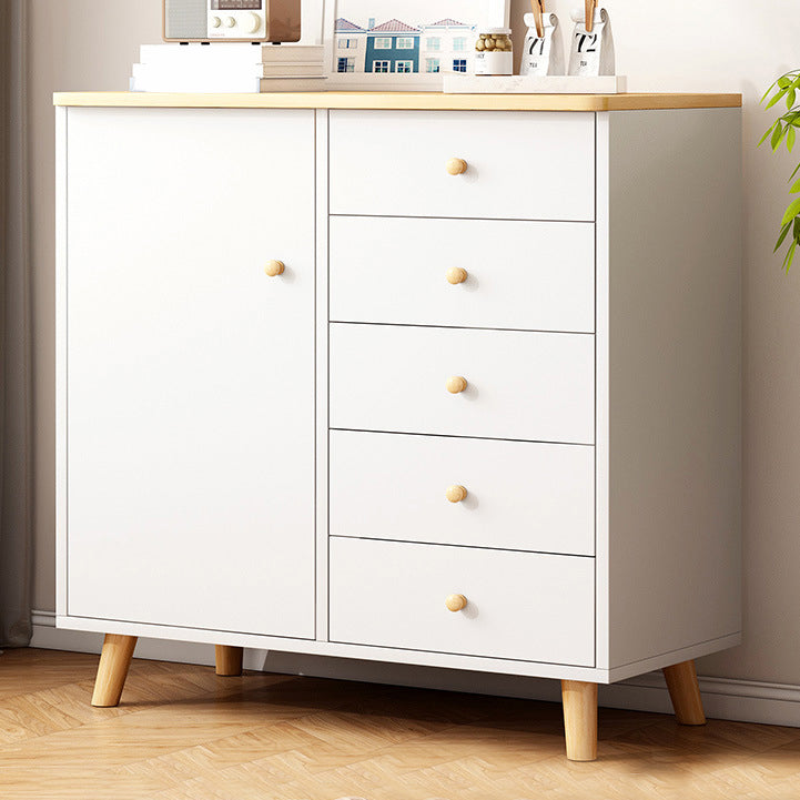 Commode combinée moderne en bois, commode de rangement horizontale pour chambre à coucher