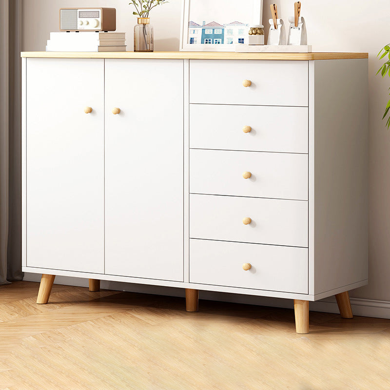 Commode combinée moderne en bois, commode de rangement horizontale pour chambre à coucher