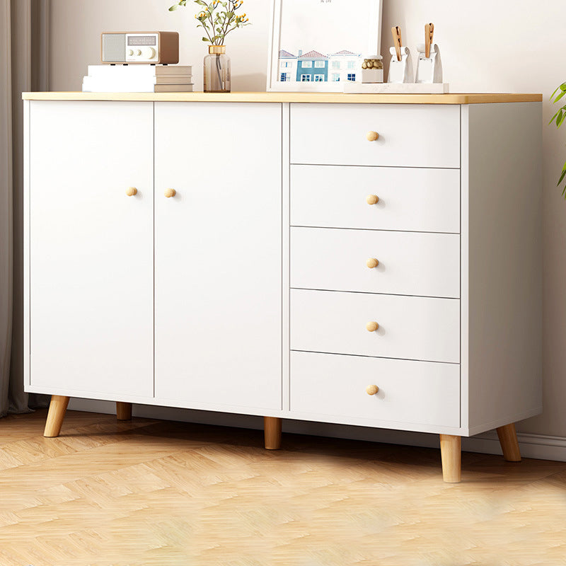 Commode combinée moderne en bois, commode de rangement horizontale pour chambre à coucher