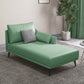 Nordic Cushioned Chaise Lounge Leather Chaise with Recessed Arms for Bedroom Light Green Tech Cloth Left-Arm Chaise Clearhalo 'Chairs & Seating' 'Chaise Lounge' 'chaise_lounge' 'furn' 'furn_chaise_lounge' 'Furniture' 'Living Room Furniture' 7066443