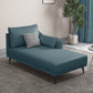 Nordic Cushioned Chaise Lounge Leather Chaise with Recessed Arms for Bedroom Dark Blue Tech Cloth Left-Arm Chaise Clearhalo 'Chairs & Seating' 'Chaise Lounge' 'chaise_lounge' 'furn' 'furn_chaise_lounge' 'Furniture' 'Living Room Furniture' 7066452