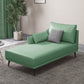 Nordic Cushioned Chaise Lounge Leather Chaise with Recessed Arms for Bedroom Light Green Tech Cloth Right-Arm Chaise Clearhalo 'Chairs & Seating' 'Chaise Lounge' 'chaise_lounge' 'furn' 'furn_chaise_lounge' 'Furniture' 'Living Room Furniture' 7066462