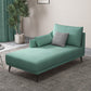 Nordic Cushioned Chaise Lounge Leather Chaise with Recessed Arms for Bedroom Water Blue Cotton Blend Right-Arm Chaise Clearhalo 'Chairs & Seating' 'Chaise Lounge' 'chaise_lounge' 'furn' 'furn_chaise_lounge' 'Furniture' 'Living Room Furniture' 7066463