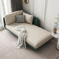 Nordic Style Faux Leather Chaise Square Arms Chaise in Solid Color Clearhalo 'Chairs & Seating' 'Chaise Lounge' 'chaise_lounge' 'furn' 'furn_chaise_lounge' 'Furniture' 'Living Room Furniture' 7066519