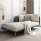 Nordic Style Faux Leather Chaise Square Arms Chaise in Solid Color Clearhalo 'Chairs & Seating' 'Chaise Lounge' 'chaise_lounge' 'furn' 'furn_chaise_lounge' 'Furniture' 'Living Room Furniture' 7066524