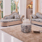 Bohemian Style Chaise Lounge Upholstered Chaise with Rolled Arms for Bedroom Clearhalo 'Chairs & Seating' 'Chaise Lounge' 'chaise_lounge' 'furn' 'furn_chaise_lounge' 'Furniture' 'Living Room Furniture' 7066542