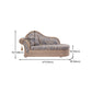 Bohemian Style Chaise Lounge Upholstered Chaise with Rolled Arms for Bedroom Clearhalo 'Chairs & Seating' 'Chaise Lounge' 'chaise_lounge' 'furn' 'furn_chaise_lounge' 'Furniture' 'Living Room Furniture' 7066552