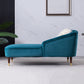 Solid Color Chaise Solid Wood Chaise Lounge Couch with One Armed