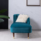 Solid Color Chaise Solid Wood Chaise Lounge Couch with One Armed
