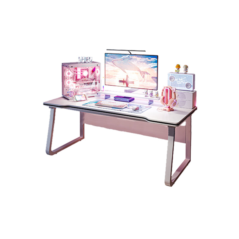 Bureau d'ordinateur en bois industriel Bureau de bureau de finition antique avec des jambes en métal